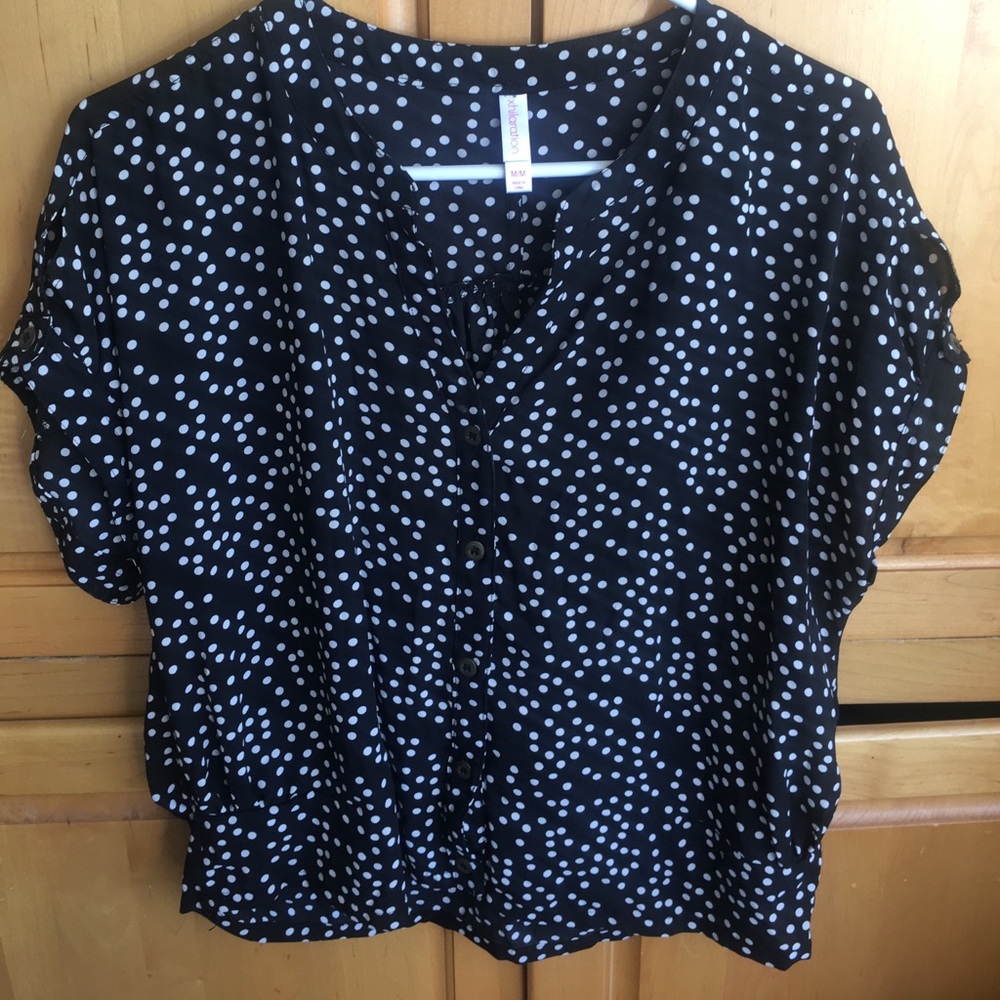 Polka dot blouse